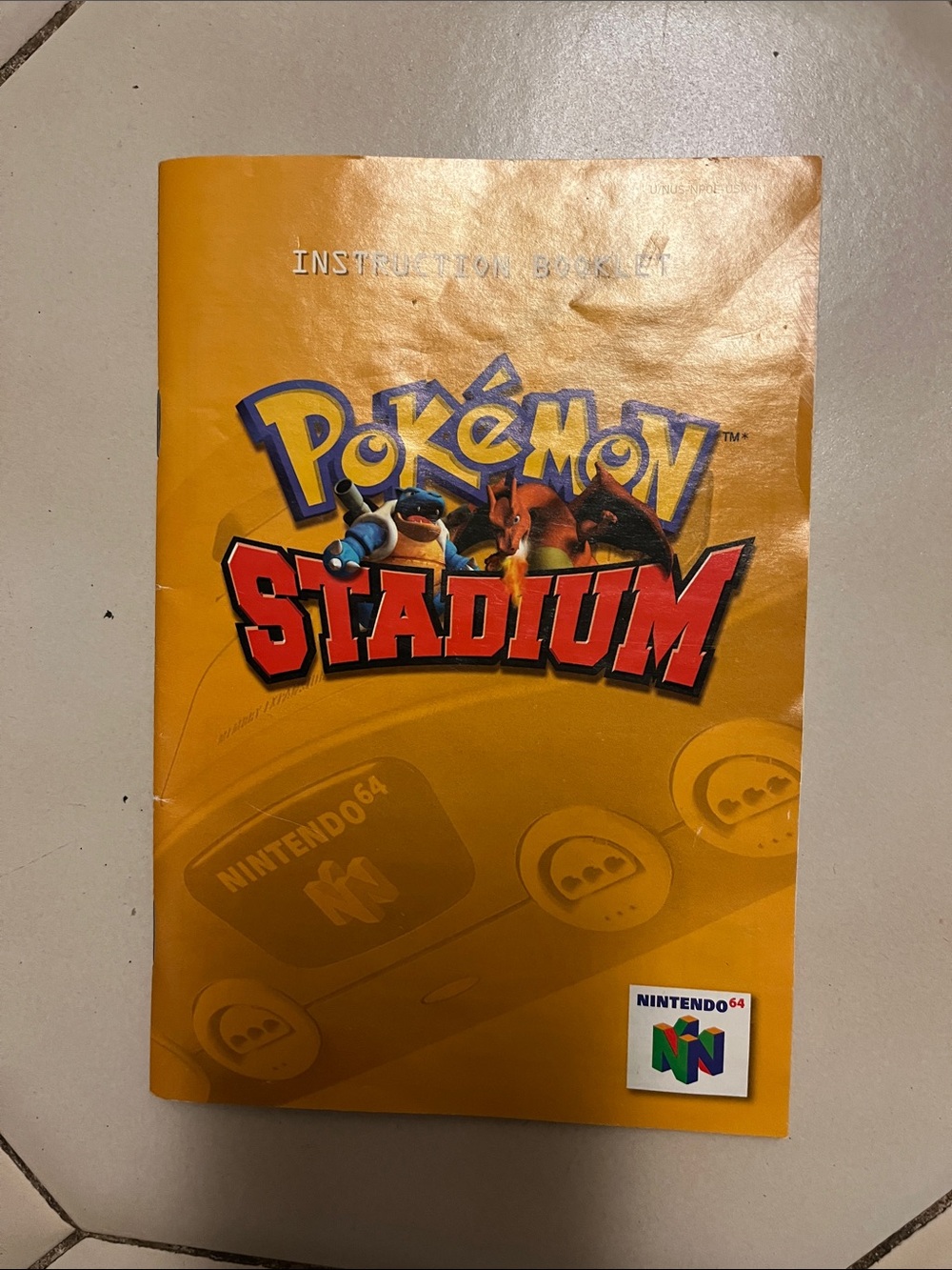 Nintendo Pokémon Stadium Manual - offical guide N64